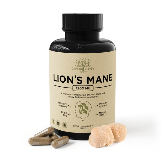 Garden of Herbz Lions Mane Supplement 120ct